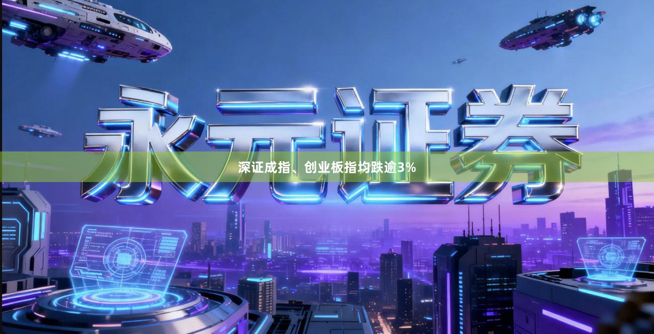 深证成指、创业板指均跌逾3%